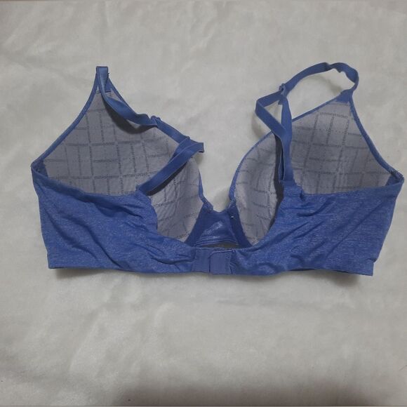 Victoria's Secret VS Blue Uplift Semi Demi Bra women's size 32D - Picture 2 of 3